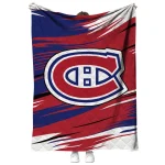 montreal canadiens wild lines red white quilt blanket best selling