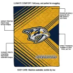 nashville predators arrow layers gold quilt blanket best selling