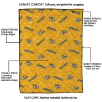 nashville predators solid classic gold quilt blanket best selling