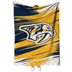 nashville predators wild lines gold white quilt blanket best selling