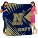 navy midshipmen arrow layers blue quilt blanket best selling