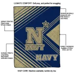 navy midshipmen arrow layers blue quilt blanket best selling