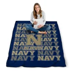 navy midshipmen bold red blue quilt blanket best selling