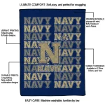 navy midshipmen bold red blue quilt blanket best selling