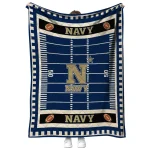 navy midshipmen mickey player blue quilt blanket best selling