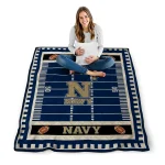 navy midshipmen mickey player blue quilt blanket best selling