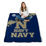 navy midshipmen paint trail blue quilt blanket best selling