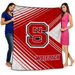 nc state wolfpack arrow layers red quilt blanket best selling