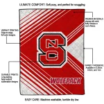 nc state wolfpack arrow layers red quilt blanket best selling