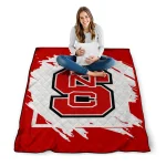 nc state wolfpack block border red quilt blanket best selling