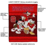 nc state wolfpack disney football red quilt blanket best selling
