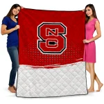 nc state wolfpack dot illusion red quilt blanket best selling