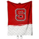 nc state wolfpack dot illusion red quilt blanket best selling