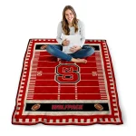 nc state wolfpack mickey player red quilt blanket best selling