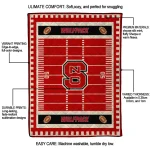 nc state wolfpack mickey player red quilt blanket best selling