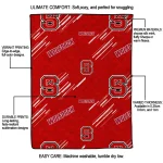 nc state wolfpack sketch lines red quilt blanket best selling