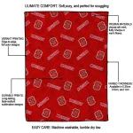 nc state wolfpack solid classic red quilt blanket best selling