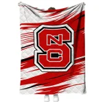 nc state wolfpack wild lines red white quilt blanket best selling