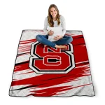 nc state wolfpack wild lines red white quilt blanket best selling