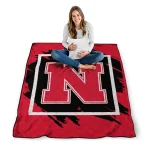 nebraska cornhuskers block border red quilt blanket best selling