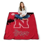 nebraska cornhuskers paint trail red quilt blanket best selling