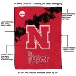 nebraska cornhuskers paint trail red quilt blanket best selling
