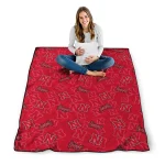 nebraska cornhuskers solid classic red quilt blanket best selling