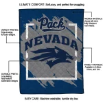 nevada wolf pack block border blue quilt blanket best selling