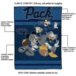 nevada wolf pack disney football blue quilt blanket best selling