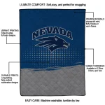 nevada wolf pack dot illusion blue quilt blanket best selling