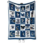 nevada wolf pack mickey mouse motif blue white quilt blanket best selling