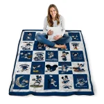 nevada wolf pack mickey mouse motif blue white quilt blanket best selling