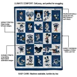 nevada wolf pack mickey mouse motif blue white quilt blanket best selling