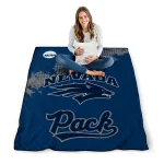 nevada wolf pack paint trail blue quilt blanket best selling