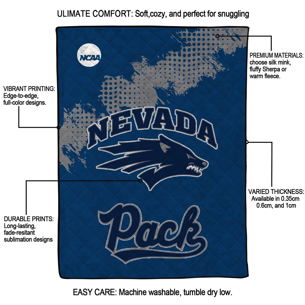 nevada wolf pack paint trail blue quilt blanket latest model nevada wolf pack paint trail blue quilt blanket latest model