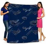 nevada wolf pack sketch lines blue quilt blanket best selling
