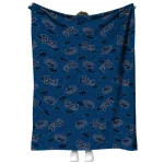 nevada wolf pack solid classic blue quilt blanket best selling