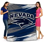 Nevada Wolf Pack Wild Lines Blue White Quilt Blanket 1 nevada wolf pack wild lines blue white quilt blanket best selling