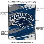 nevada wolf pack wild lines blue white quilt blanket best selling