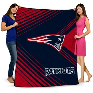 new england patriots arrow layers blue quilt blanket best selling
