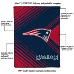 new england patriots arrow layers blue quilt blanket best selling