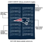 new england patriots bold red blue quilt blanket best selling