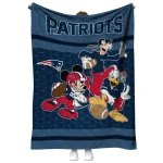 new england patriots disney football blue quilt blanket best selling