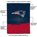 new england patriots dot illusion blue quilt blanket best selling