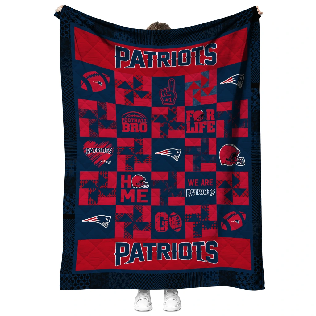 new england patriots helmet heart blue quilt blanket fashion forward new england patriots helmet heart blue quilt blanket fashion forward