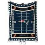 new england patriots mickey player blue quilt blanket best selling