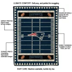 new england patriots mickey player blue quilt blanket best selling