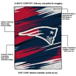 new england patriots wild lines blue white quilt blanket best selling