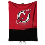 new jersey devils dot illusion red quilt blanket best selling