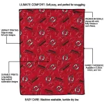 new jersey devils solid classic red quilt blanket best selling